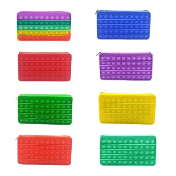 Pop It Fidget Stress Relief Pencil Case Sensory Pouch