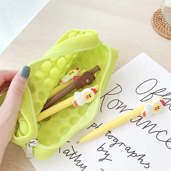Pop It Fidget Stress Relief Pencil Case Sensory Pouch