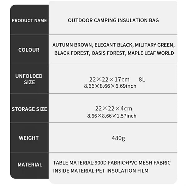 Waterproof Camping Cooler Bag