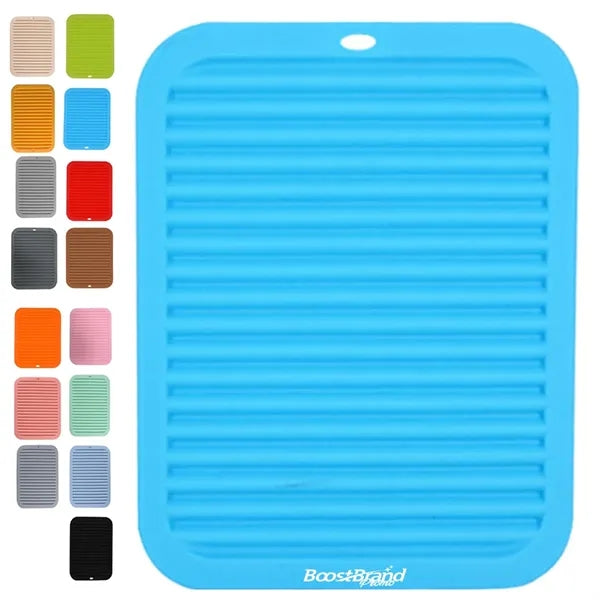 Silicone Insulated Ribbed Drying Mat Placemat