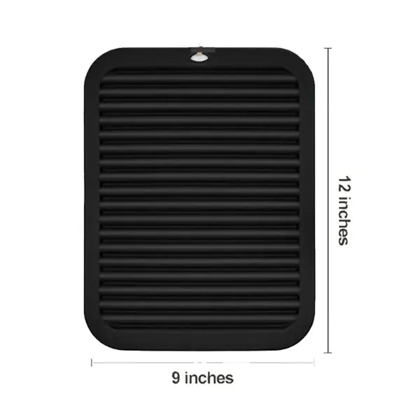 Silicone Insulated Ribbed Drying Mat Placemat