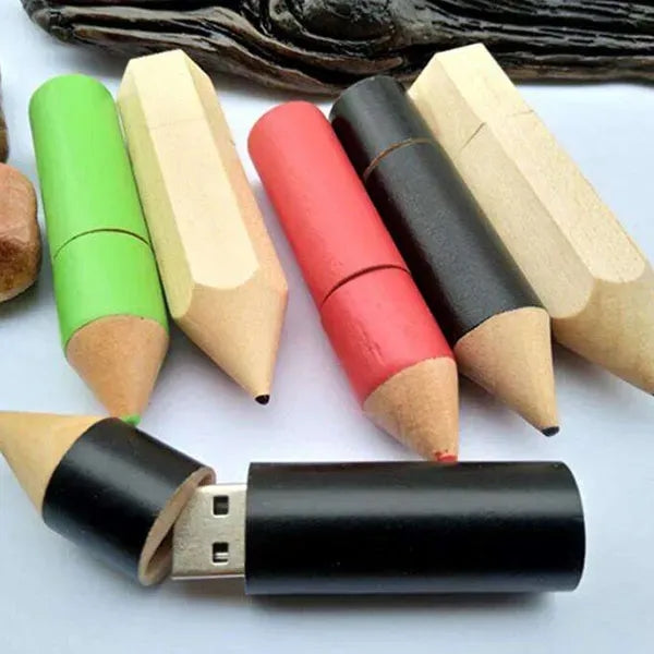 2GB Wooden Pencil Shaped USB Flash Drive Pendrive