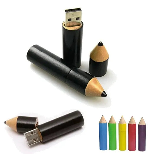 2GB Wooden Pencil Shaped USB Flash Drive Pendrive