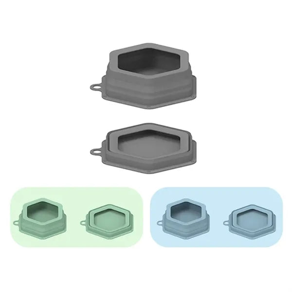 Silicone Foldable Pet Food Bowls Travel Hangable Bowl