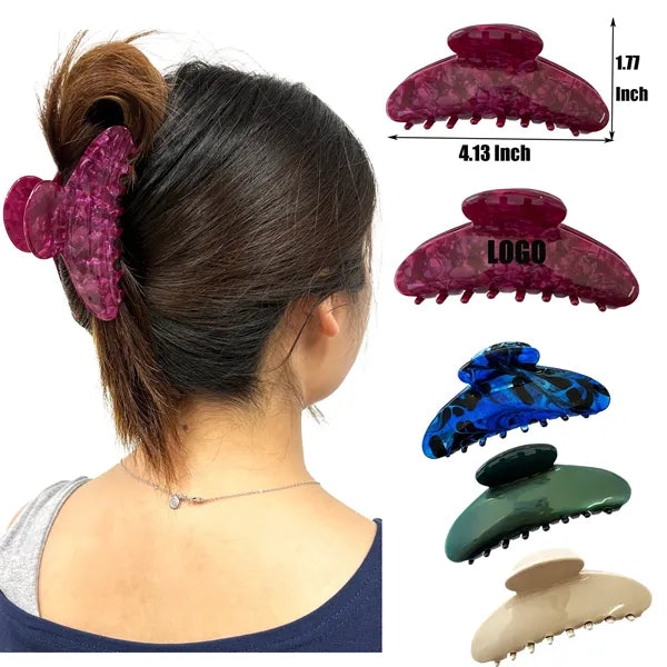 Fashion Women New Colorful 4.13Inch Large Acetate Hair Clip