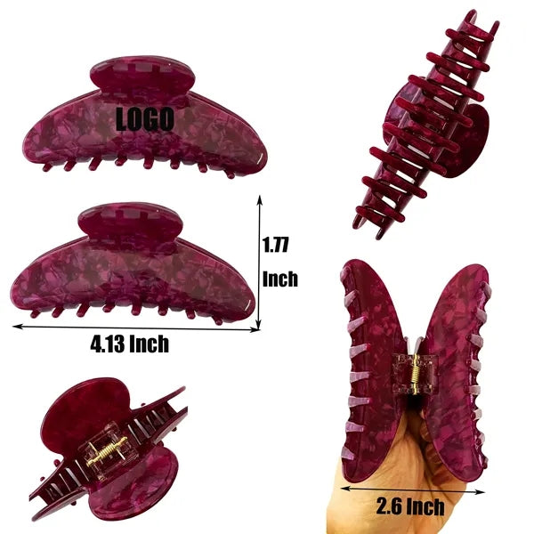 Fashion Women New Colorful 4.13Inch Large Acetate Hair Clip