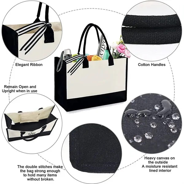 Classic Canvas Tote Bag Bridal Shower Gifts for Wedding