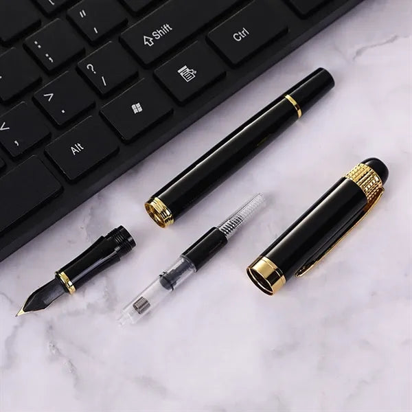 Modern Black Metal Fountain Pens