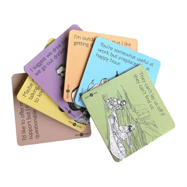 Full Color Imprint 60 Point Square 4" Pulp Board Coaster