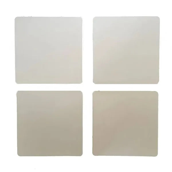 Full Color Imprint 60 Point Square 4" Pulp Board Coaster