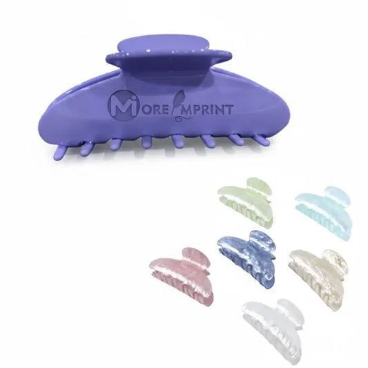 Cellulose Acetate Big Embossed Hair Clips