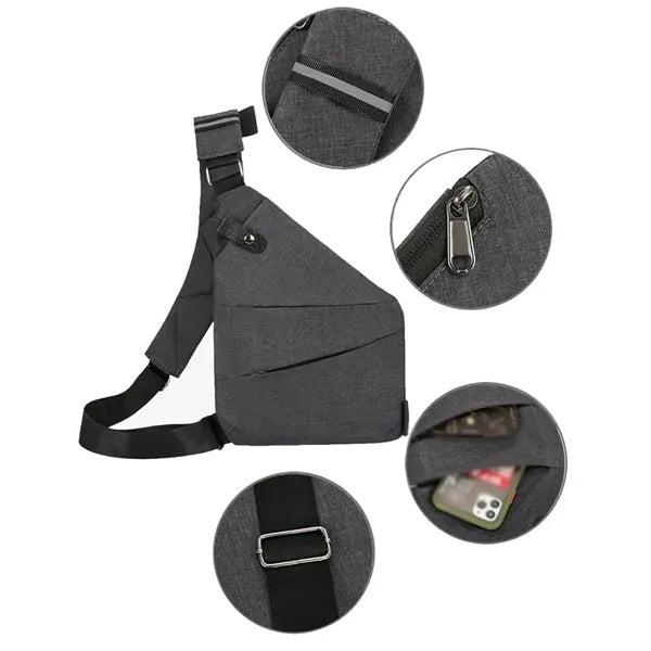 Ajustable Anti Theft Crossbody Bags Multipurpose Sports Bag