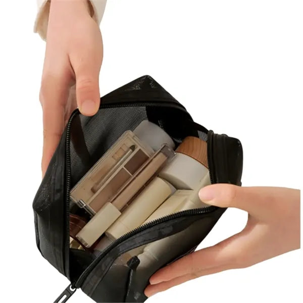 Portable Mesh Makeup Bags Travel Organizer Pouch