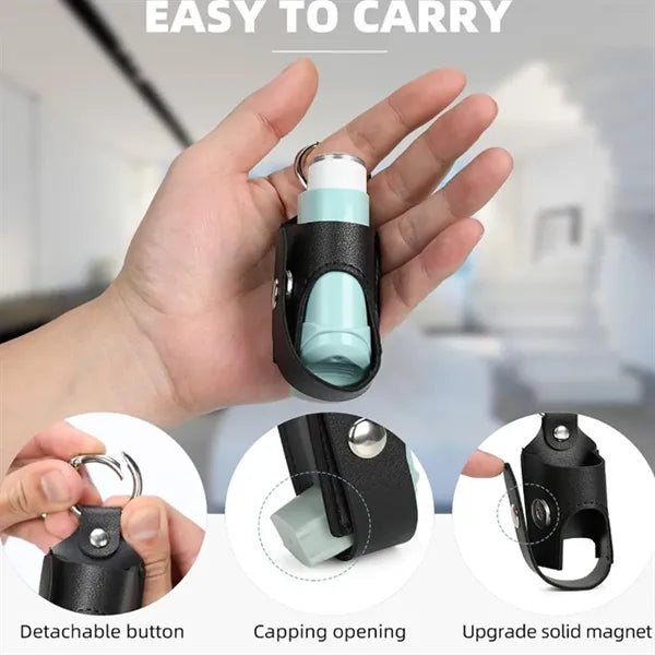 Portable PVC Spray Bottle Holder Keychain