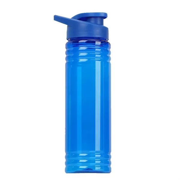 Clear Transparent 24 OZ Slim Fit Sports Plastic Water Bottle