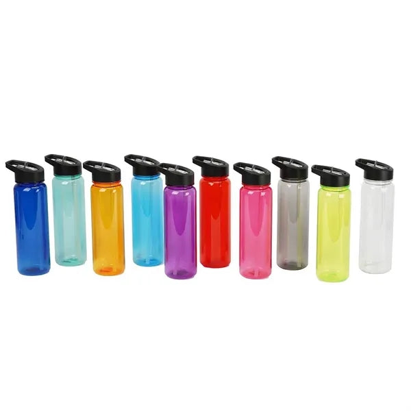 Clear Transparent 24 OZ Slim Fit Sports Plastic Water Bottle