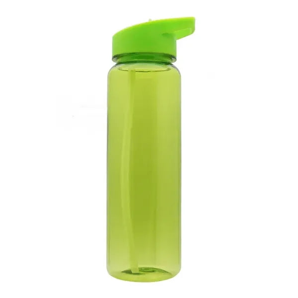 Clear Transparent 24 OZ Slim Fit Sports Plastic Water Bottle