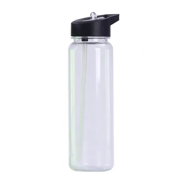 Clear Transparent 24 OZ Slim Fit Sports Plastic Water Bottle
