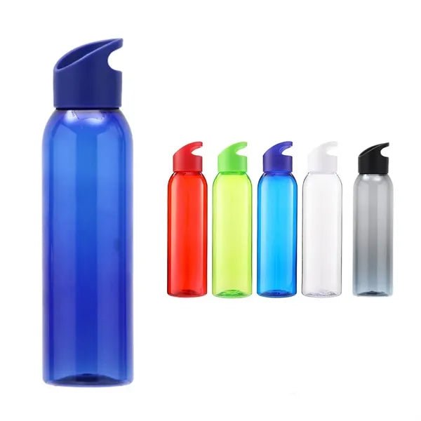 Clear Transparent 22 OZ Slim Fit Sports Plastic Water Bottle