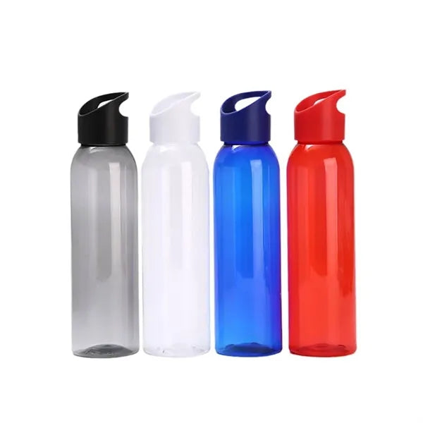 Clear Transparent 22 OZ Slim Fit Sports Plastic Water Bottle