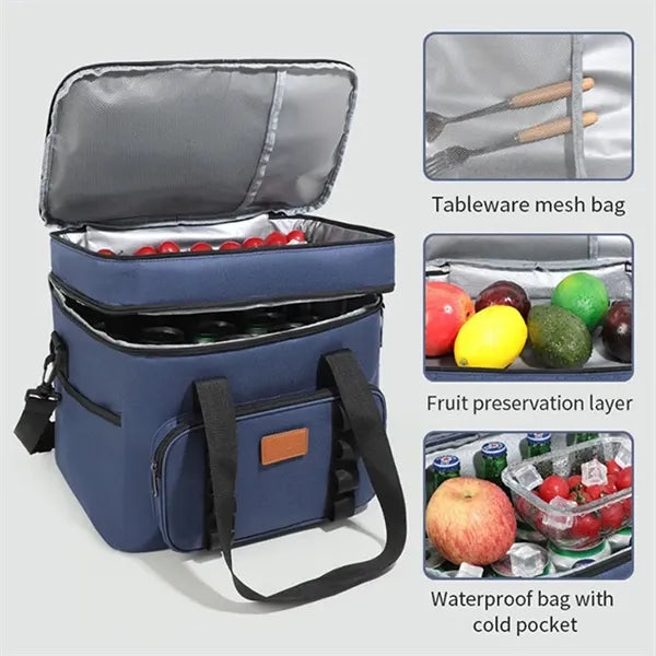 23L Outdoor Insulated Picnic Cooler Bag