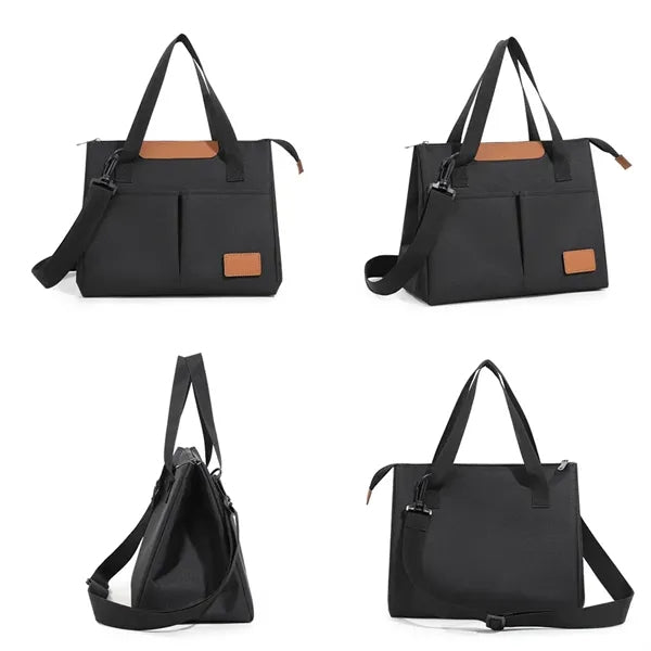 Oxford Cloth Insulated Lunch Bag With Multiple Pockets