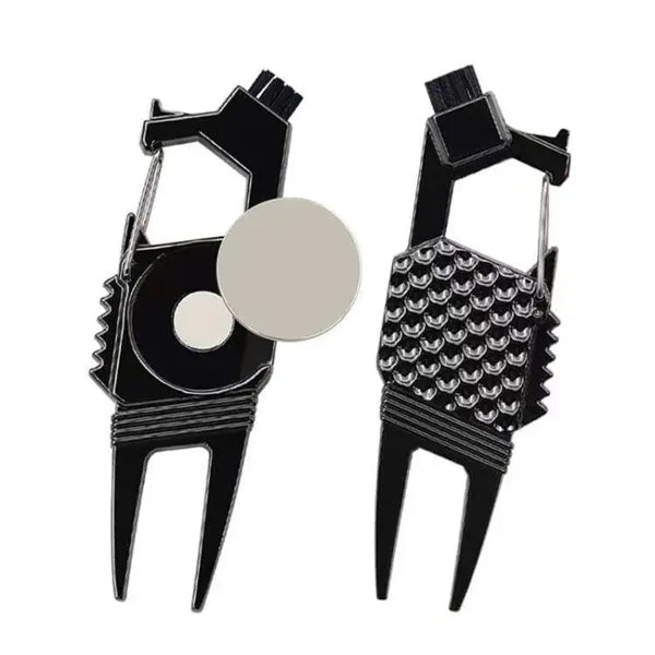 2-Prong Divot Repair Tool with Built-in Bottle Opener