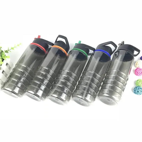 Clear Grey 25 OZ Slim Fit Sports Plastic Water Bottle