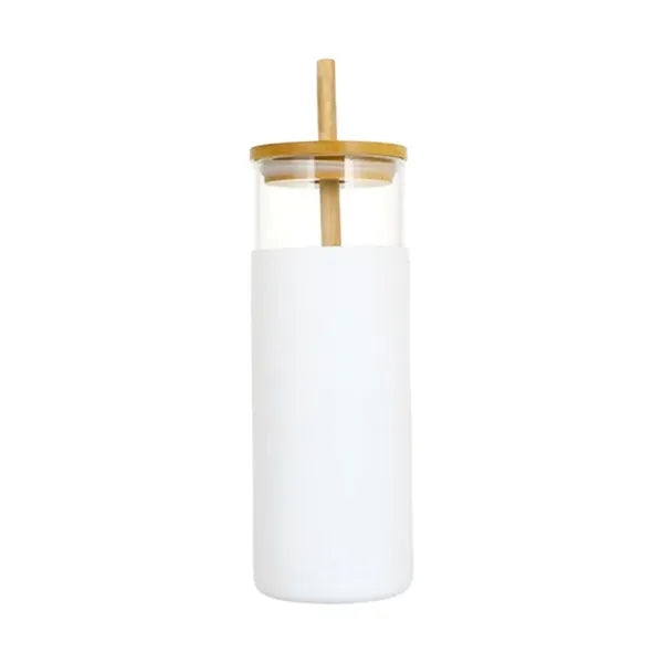 Bamboo Covered Glass Cup
