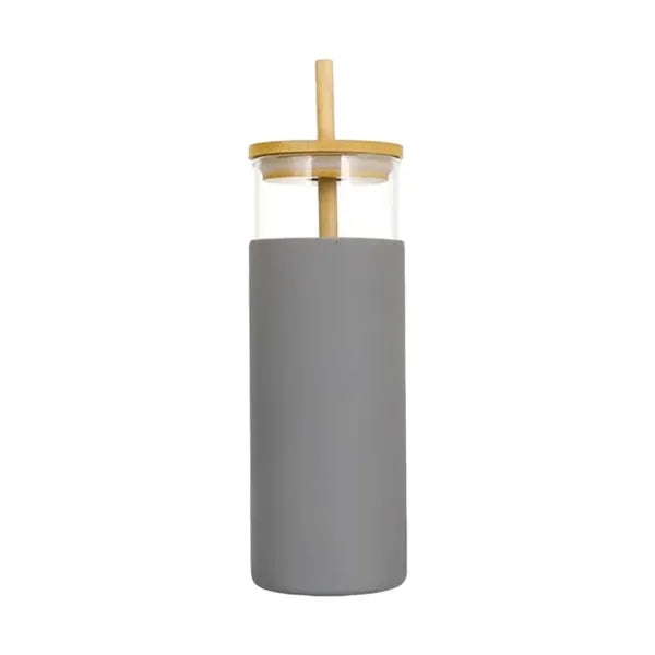 Bamboo Covered Glass Cup