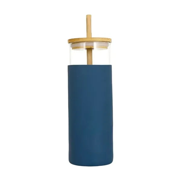 Bamboo Covered Glass Cup
