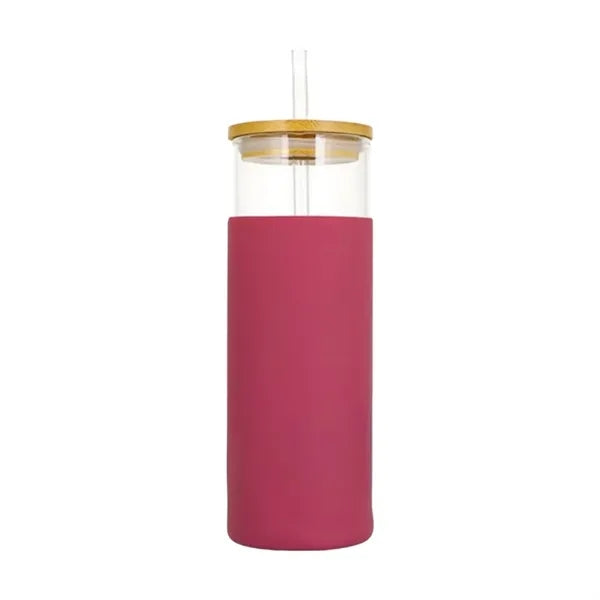 Bamboo Covered Glass Cup