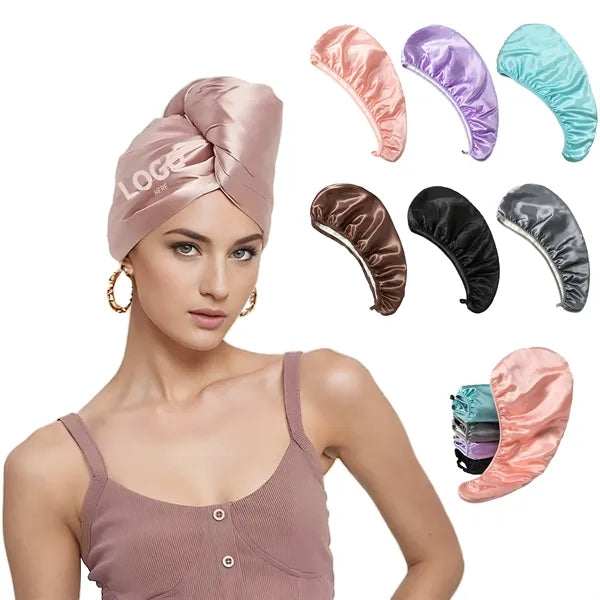 Kitsch Satin Microfiber Hair Towel Wrap for Women
