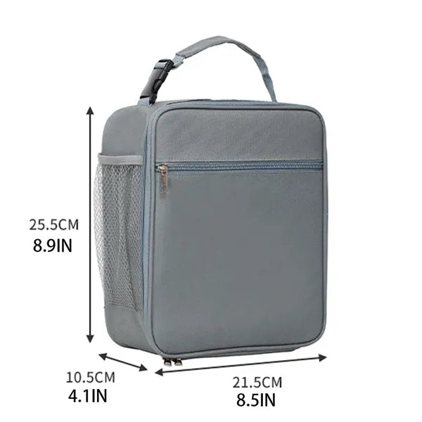 Oxford Cloth Insulated Bag With Mesh Pocket