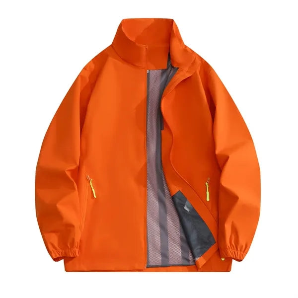 Logo Stand-Up Collar Windbreaker Jacket