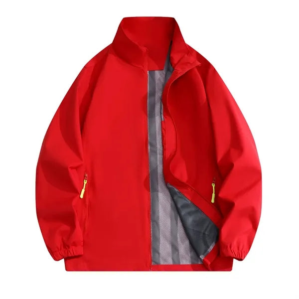 Logo Stand-Up Collar Windbreaker Jacket