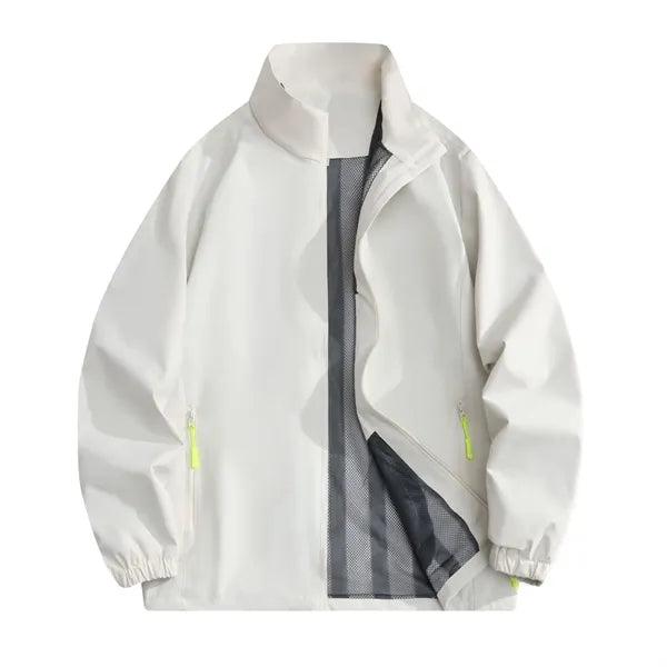 Logo Stand-Up Collar Windbreaker Jacket