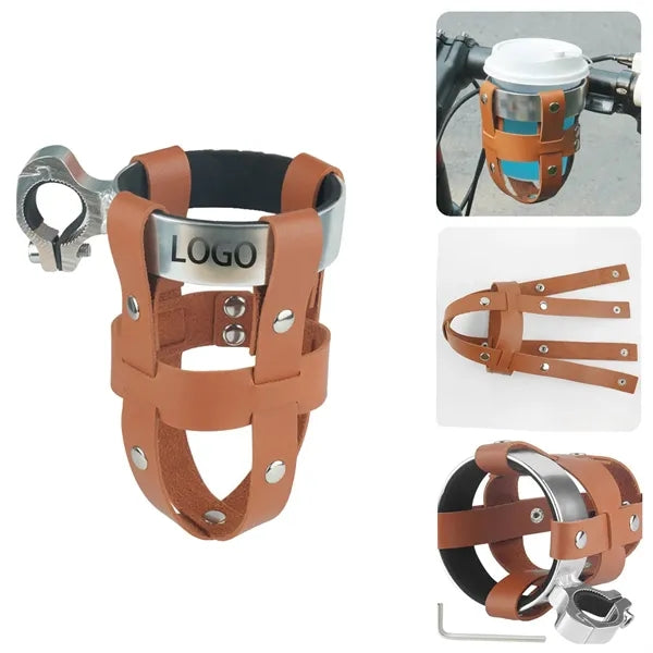 Bicycle Leather Cup Holder