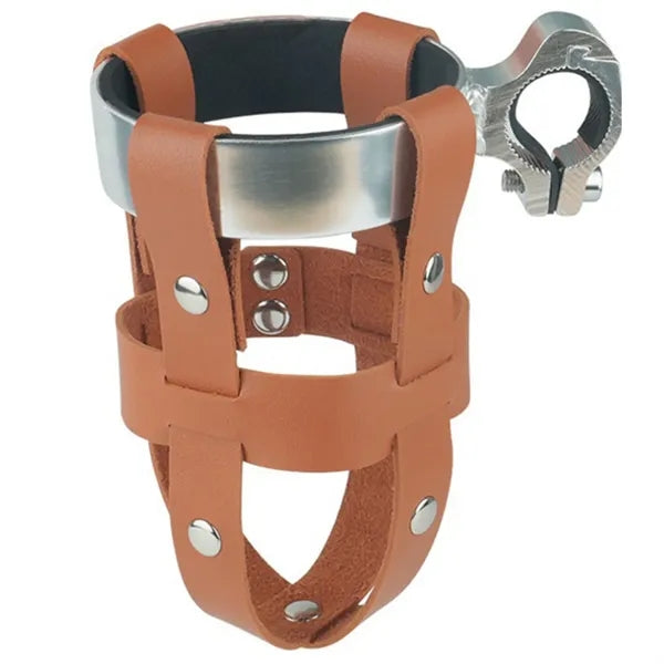 Bicycle Leather Cup Holder