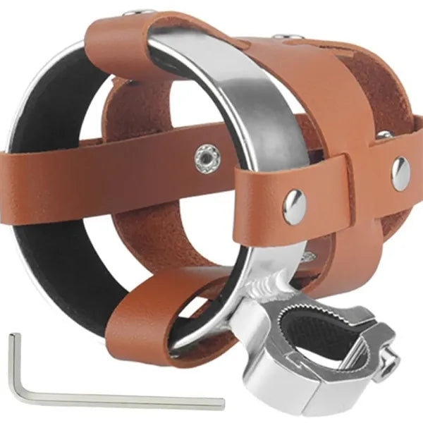 Bicycle Leather Cup Holder
