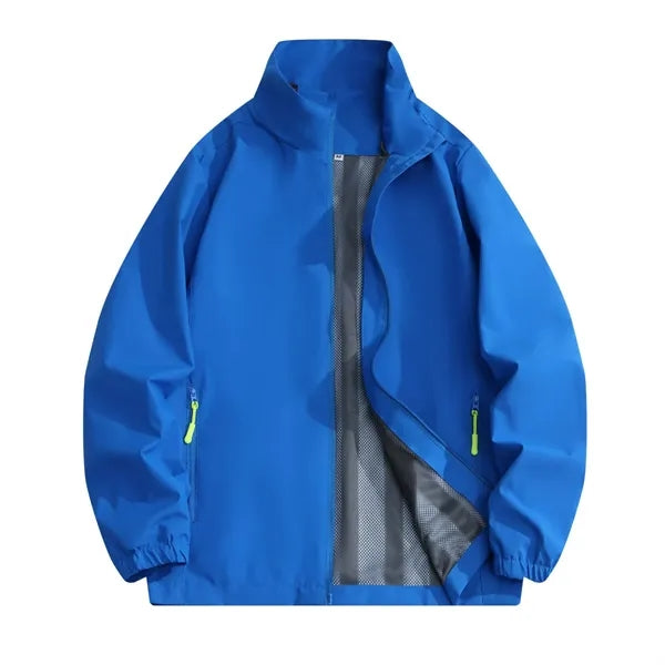 Logo Stand-Up Collar Windbreaker Jacket