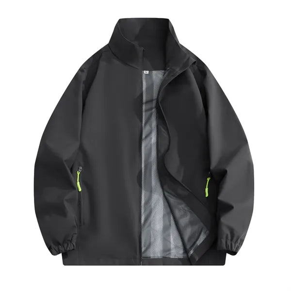 Logo Stand-Up Collar Windbreaker Jacket