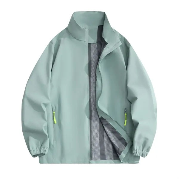 Logo Stand-Up Collar Windbreaker Jacket
