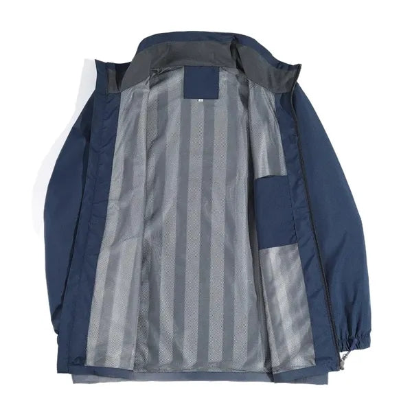 Logo Stand-Up Collar Windbreaker Jacket