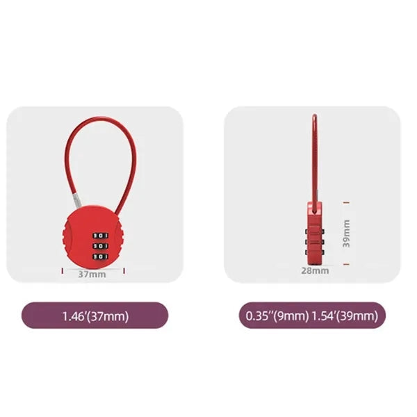 Simple Bicycle Ring Key Lock Anti-Theft Steel Cable