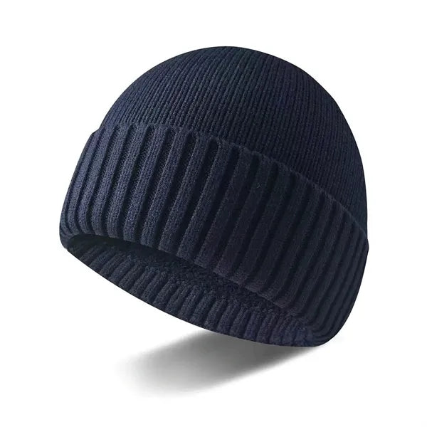 Fleece-Lined Knit Hat