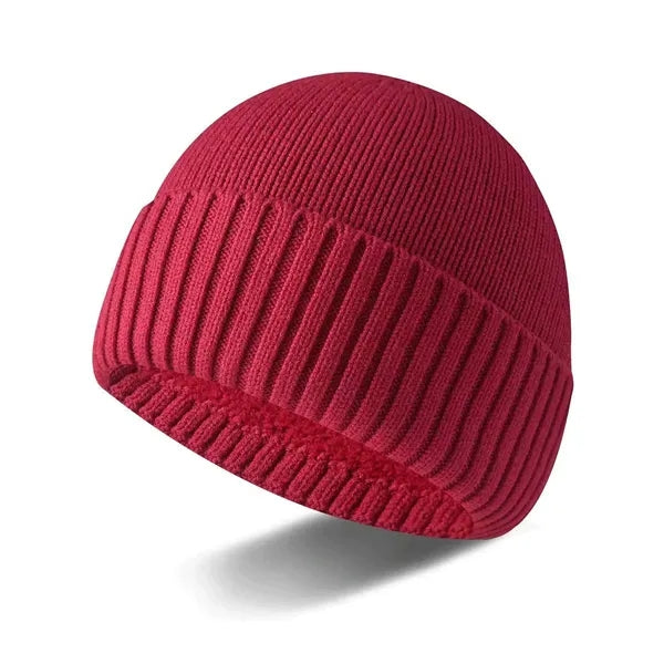 Fleece-Lined Knit Hat