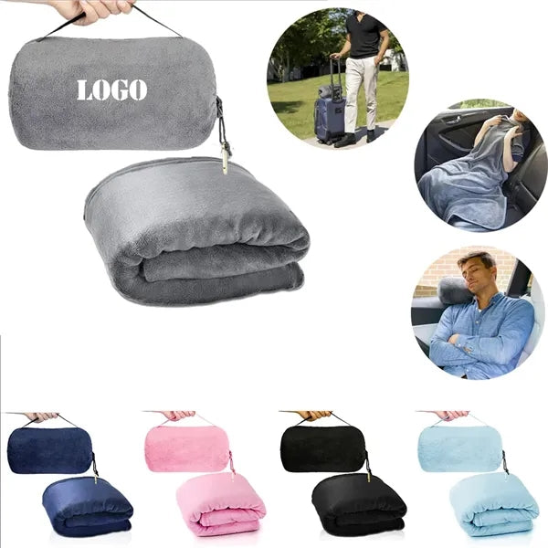 Portable Carriageable Travel Blanket