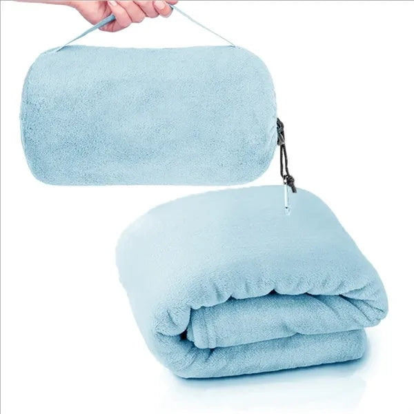 Portable Carriageable Travel Blanket