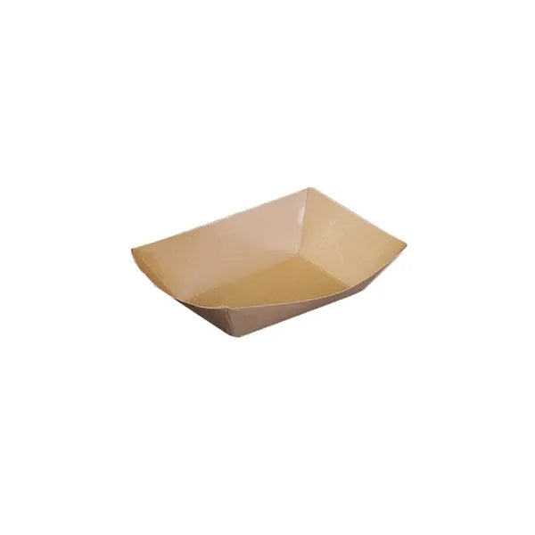 Logo Disposable Kraft Paper Food Trays